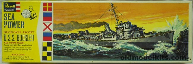 Revell 1/249 USS Buckley DE51 Destroyer Escort - Sea Power Issue, H423-169 plastic model kit